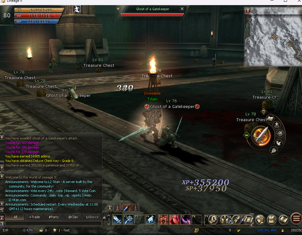 Patch v1 QoL - Drop, voto, Buffer y Substack UI - L2Titan Lineage 2 Interlude